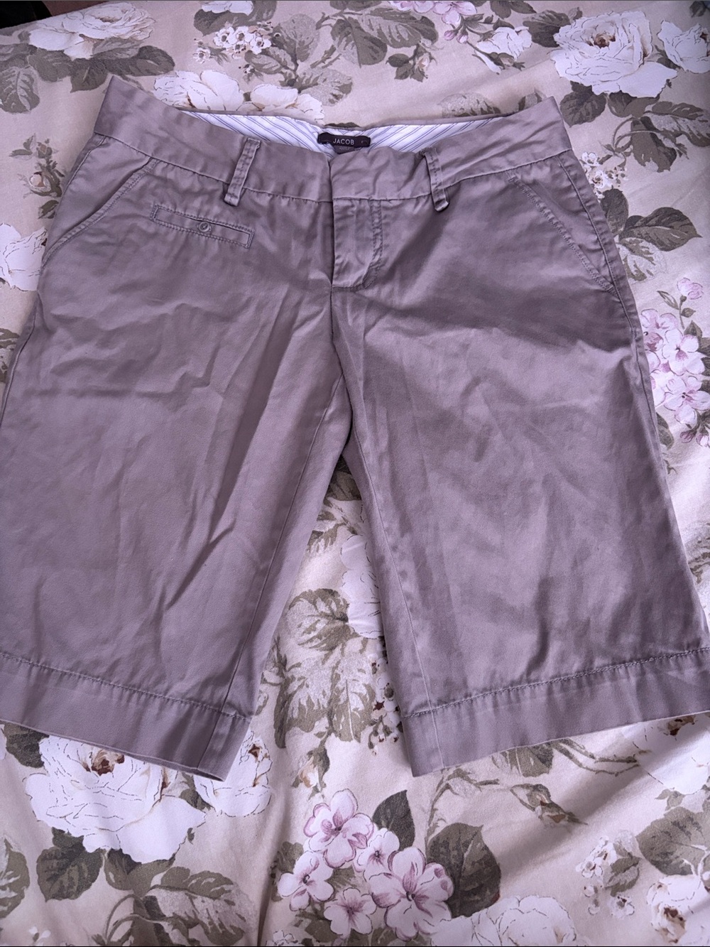 Jacob Taupe Women's Chino Bermuda Shorts